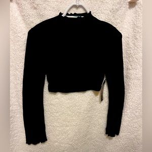 Ruffle hem crop top. New with tags.